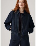 Levi's Jacheta din denim cu fermoar si buzunare laterale - Albastru ultramarin