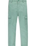 Levi's Pantaloni cargo de bumbac cu talie inalta - Verde persan