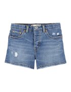 Levi's Pantaloni scurti de denim cu detalii cu aspect deteriorat 501 - Albastru deschis