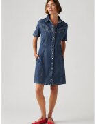 Levi's Rochie din denim cu nasturi Rinoa - Albastru melange