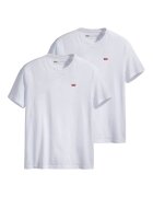 Levi's Set de tricouri din bumbac cu logo brodat discret - 2 piese - Alb