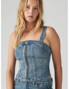 Levi's Top din denim cu fermoar - Albastru melange