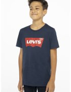 Levi's Tricou cu imprimeu logo - Rosu/Bleumarin