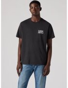 Levi's Tricou lejer de bumbac - Gri antracit melange/Alb optic