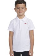 Levi's Tricou polo din material pique cu maneci liliac - Alb