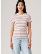 Levi's Tricou slim fit de bumbac Essential - Rosu/Alb murdar/Roz