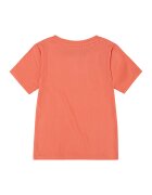 Levi's Tricou striat cu decolteu la baza gatului - Coral