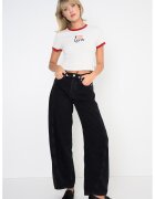 Levi's Youth Tricou crop cu imprimeu logo - Alb/Visiniu