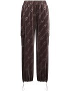 Liu Jo Pantaloni relaxed-fit cu talie elastica - Maro inchis