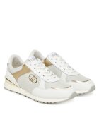 Liu Jo Pantofi sport dama - S1052 Maxi Wonder - alb/auriu - piele naturala