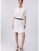 Liu Jo Tricou crop cu aplicatii cu nituri - Alb