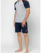 Lotto Pijama cu maneci raglan - Gri | Albastru