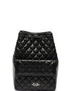 Love Moschino Rucsac de piele ecologica - cu aspect matlasat - Negru