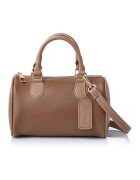 Lucky Bees Geanta duffle mica din piele ecologica - Maro camel