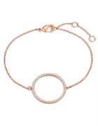 Lulu  Jane Bratara placata cu aur rose de 14K si decorata cu cristale europene - Auriu rose