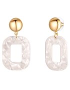 Lulu  Jane Cercei drop placati cu aur de 14K - Auriu