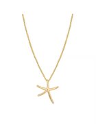 Lulu  Jane Colier placat cu aur de 14K si decorat cu pandantiv - Auriu