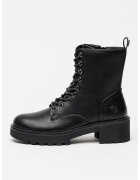 Lumberjack Bocanci demiwedge de piele ecologica - Negru