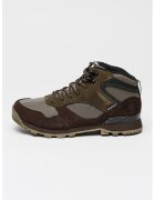 Lumberjack Bocanci mid-cut impermeabili cu garnituri de piele Frontier - Maro inchis/Kaki inchis
