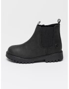 Lumberjack Ghete Chelsea de piele cu fermoar River - Negru