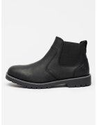 Lumberjack Ghete Chelsea de piele - Negru stins