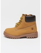 Lumberjack Ghete de piele intoarsa cu fermoar River - Maro/Galben sofran