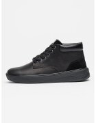 Lumberjack Ghete din piele cu garnituri din material sintetic Virgil - Negru