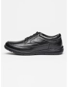 Lumberjack Pantofi din piele cu varf rotund Siesta - Negru