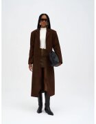 Mai Collection Palton dama - HiCCUP - Selva Suede - maro cafea - textil