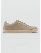 Mango Pantofi sport uni din piele intoarsa - Maro camel