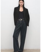 Mango Sacou uni cu buzunare laterale - Negru