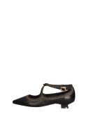 Marc Ellis Pantofi din piele cu toc kitten si catarama Aurelie - Negru