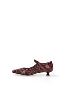 Marc Ellis Pantofi Mary Jane din piele - Visiniu