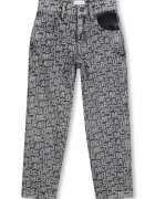 MARC JACOBS Blugi cu imprimeu logo - Gri inchis