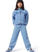MARC JACOBS Blugi drepti cu talie inalta - Albastru pastel