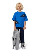 MARC JACOBS Bluza de trening din bumbac cu imprimeu grafic pe partea din spate - Negru/Gri melange