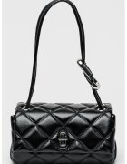 MARC JACOBS Geanta baguette de piele cu motel matlasat - Negru