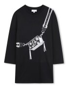 MARC JACOBS Rochie din bumbac cu model grafic - Negru