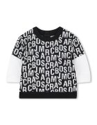 MARC JACOBS Set de pantaloni si bluza cu imprimeu - 2 piese - Negru/Alb murdar