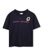 MARC JACOBS Tricou din bumbac cu logo - Albastru ultramarin