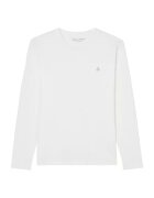 Marc O'Polo Bluza din bumbac cu maneci lungi - Alb