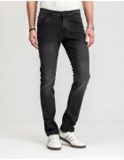 MARCUS Blugi Barbati - Felix - Straight Fit - Talie Medie - 100% Bumbac - Fermoar - Lungi - 5 Buzunare - Gri inchis