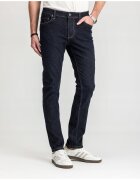 MARCUS Blugi Barbati - Felix - Straight Fit - Talie Medie - Fermoar - Lungi - 5 Buzunare - Bumbac - Elastan - Albastru