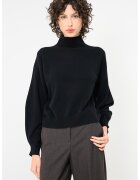 Marella Pulover din casmir cu guler inalt Febo - Negru