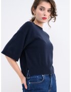Marella Pulover tricotat fin din casmir - Negru