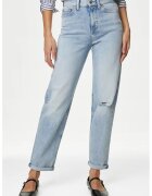 Marks  Spencer Blugi crop boyfriend - Albastru glaciar