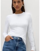 Marks  Spencer Bluza slim-fit cu decolteu la baza gatului - Alb optic
