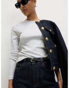 Marks  Spencer Bluza slim fit din amestec de bumbac - Gri deschis melange