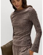 Marks  Spencer Bluza texturata cu maneci evazate - Maro melange