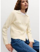 Marks  Spencer Cardigan cu guler tip camasa si doua randuri de nasturi - Crem
